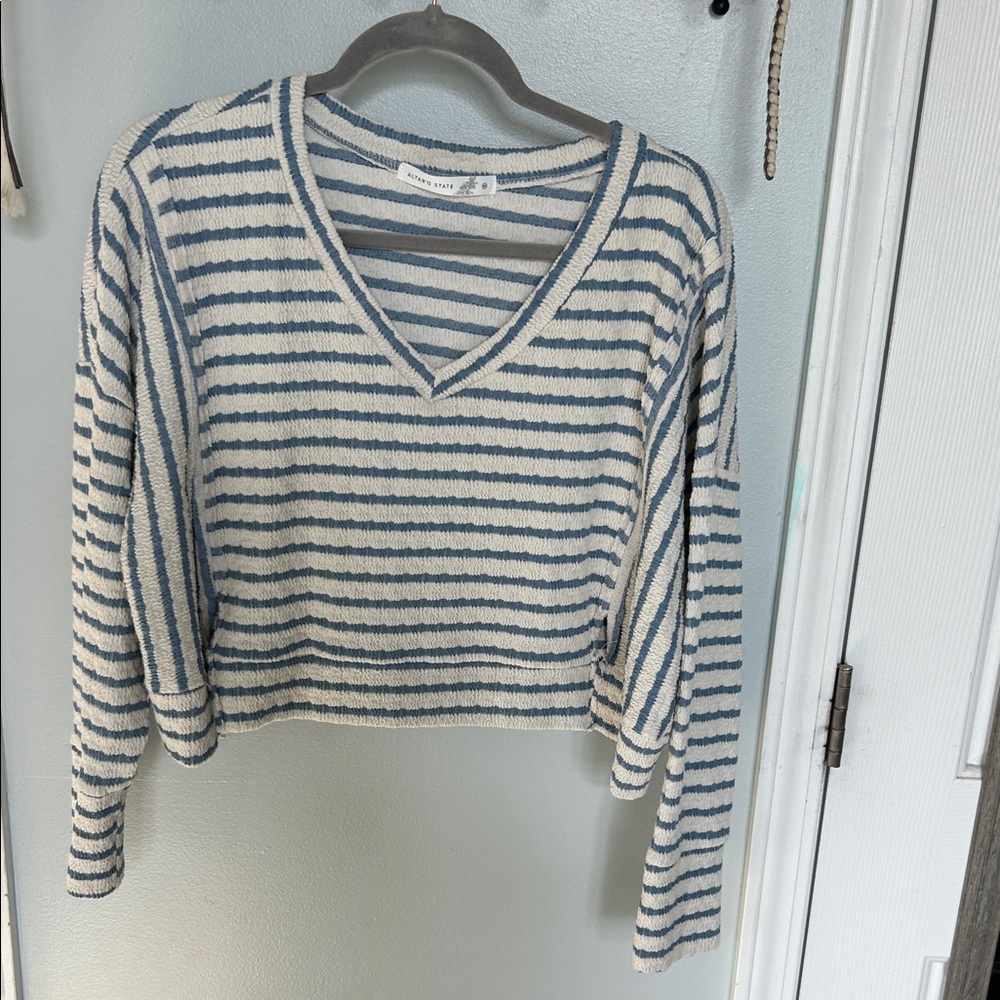 Altered state striped V-Neck Sweater